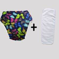 Adult Cloth Diaper Urinary Incontinence teenagers nappy cover with inserts Reusable Insert Inner grid XS-Large Size