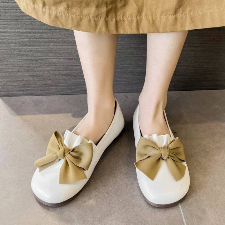 2023-new-internet-celebrity-flat-bowknot-british-style-leather-shoes-womens-shoes-womens-doug-shoes-womens-shoes