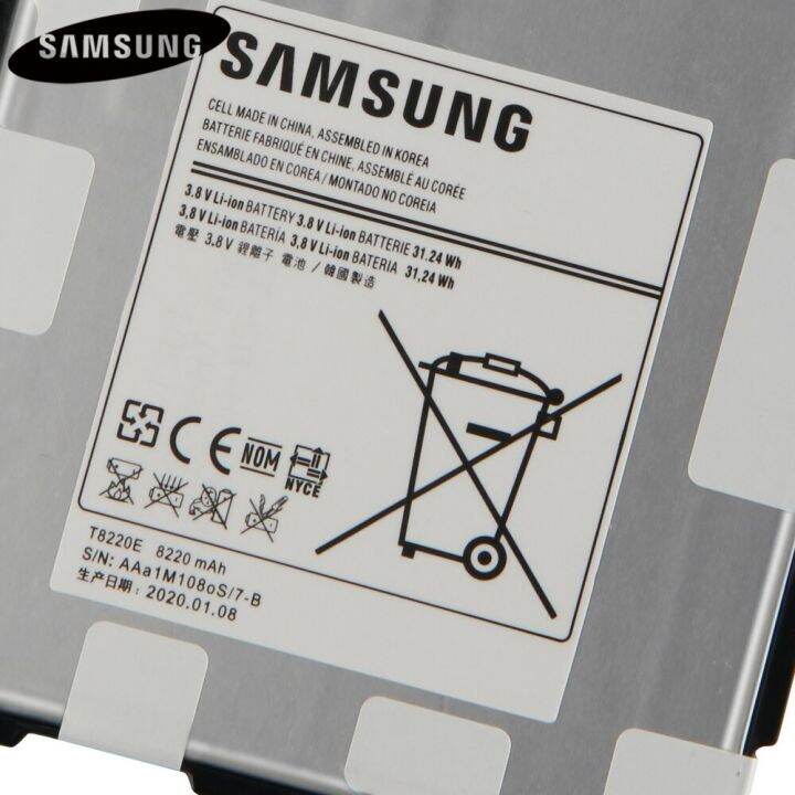 แบตเตอรี่t8220e-t8220c-t8220u-t8220kสำหรับsamsung-galaxy-sm-p601-p600-t520-t525-p605-p607tหมายเหตุ10-1-2014-8220mah