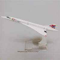 16เซนติเมตรเครื่องบินรุ่นอากาศอังกฤษ Concorde เครื่องบินรุ่น D Iecast โลหะอัลลอยเครื่องบินเครื่องบินรุ่น1:400เครื่องบินของเล่นของขวัญ #007