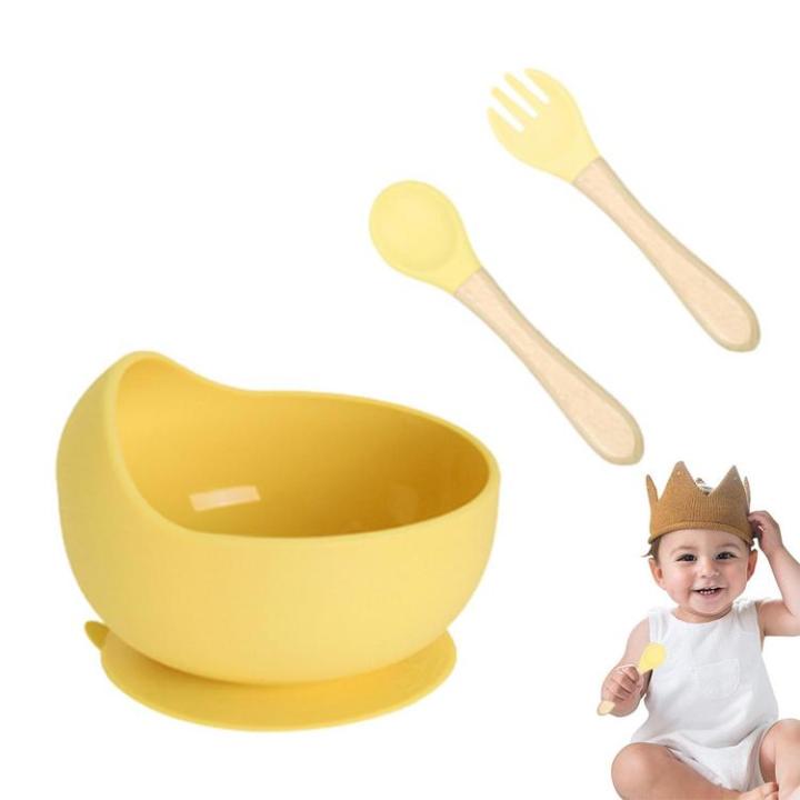 baby-suction-bowls-silicone-baby-bowls-with-spoon-and-fork-toddler-baby-utensils-suction-bowls-silicone-bowls-for-baby-toddler-first-stage-feeding-utensils-cute