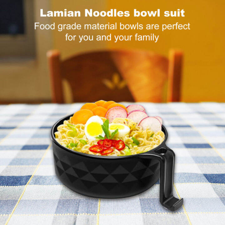 Ramen Bowl Set Japanese Style EcoFriendly Wheat Straw Noodles Bowl