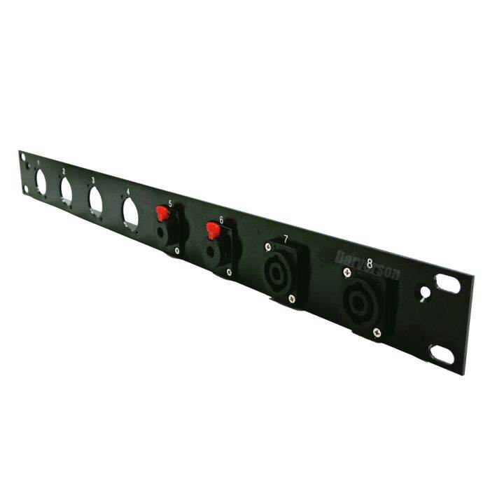 1U 19 quot; cabinet Rack Mount 8 12 16 Port/Way/Hole XLR Patch Panel ...