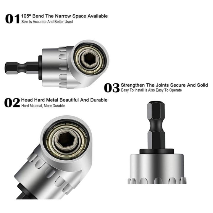binoax-universal-socket-wrench-tool-set-3pcs-impact-grade-driver-socket-adapter-extension-105-degree-right-angle-screwdriver