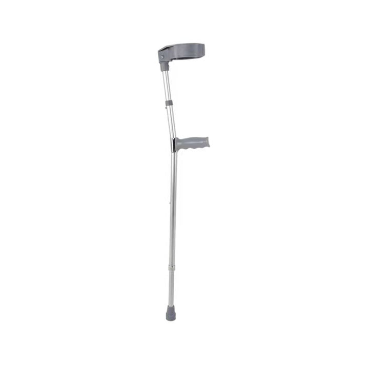single-blasting-ไม่เป็นสนิม-พกพาสะดวก-ไม้ค้ำศอกอลูมิเนียม-ปรับระดับได้-ไม้เท้า-ไม้ค้ำศอก-อลูมิเนียม-ปรับระดับได้-height-adjustable-elbow-crutch-elbow-walking-stick-สีเทา-1-ชิ้น-1pc
