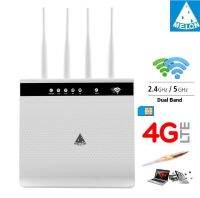 4G Wifi Router 1200Mbps Dual Bands 2.4G+5GHz, 8 External+Intenal High Gain Antennas, Home High-Performance