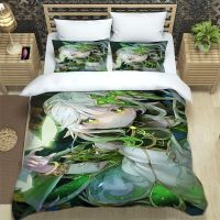 【hot】☫✜ Genshin cartoon element Personalized gifts home bedding set three-piece bed sack bedroom dormitory soft single/double