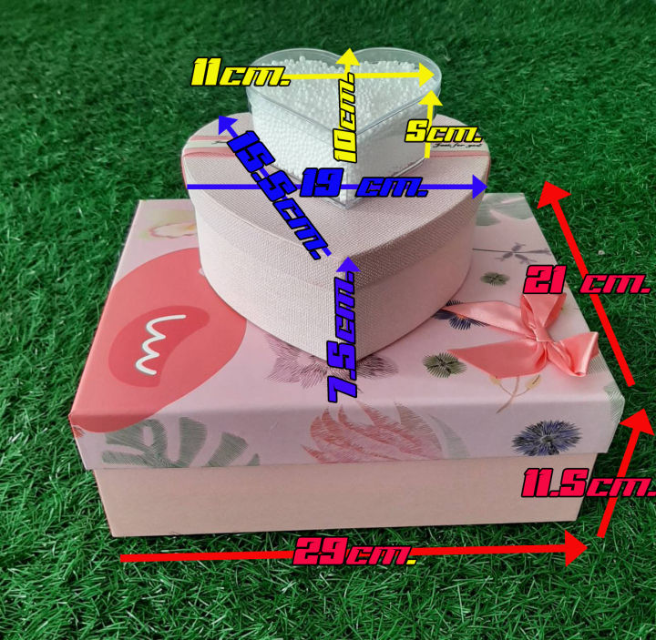 กล่องของขวัญเซอร์ไพร์เซท3ชิ้นภายในกล่องเดียว-แถมเม็ดโฟมสีสวยๆทุกกล่อง