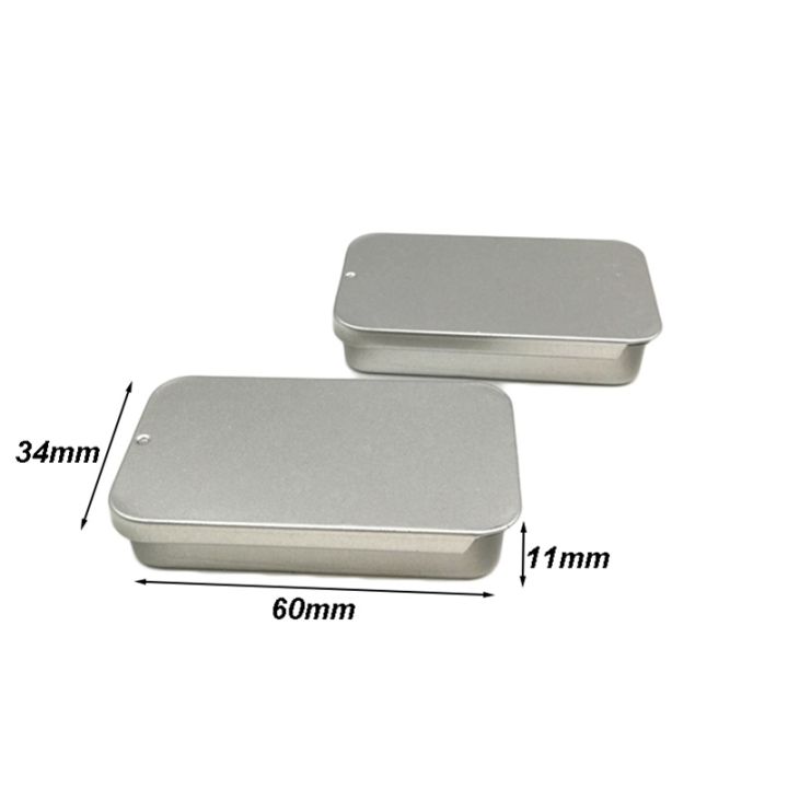 10pcs-metal-rectangular-empty-mini-tin-box-bins-jar-slide-cover-storage-box-portable-containers-push-organizer-candy-pill-cases