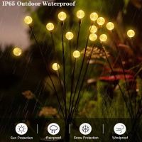 ♝♟♦ Solar Firefly Light Outdoor Solar Lighting LED Waterproof Garden Decoration Landscape Light for Outdoor Gardening