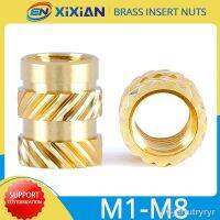 ►◇✔ M1 M1.4 M1.6 M1.7 M2 M2.5 M3 M4 M5 M6 M8 Brass Insert Nut Hot Melt Knurled Thread Heat Injection Molding Embedment Copper Nut