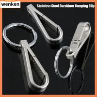 WENKEN มัลติฟังก์ชั่ Carabiner เหล็กไร้สนิม พวงกุญแจสำหรับกลางแจ้ง ของใหม่ ตะขอคาราบิเนอร์ เครื่องมือกลางแจ้งสำหรับกิจกรรมกลางแจ้ง