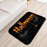 Happy Halloween Pumpkin Castle Entrance Doormat Home Decor Carpet for Living Room Kitchen Hallway Balcony Rugs Welcome Mat