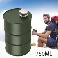 【CW】 750ml/25oz 304 Wine Pot Flagon Outdoor Camping Vodka Whiskey Beer Alcohol Liquor Hip Flask