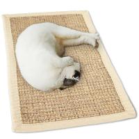 Sisal Cat Mat Scratching Mat Large Natural Thick Sisal Grinding Claws for Pet Cats Anti-Slip Scratch Sleeping Mat Carpet Sofa Couch Rug Protecting Protect Carpets Sofas