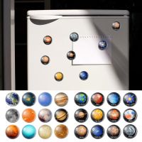 ✚ Planet Fridge Magnets Solar System Sticker For Dark Moon Stars Creative Fridge Magnet Sticker Home Decoration Space Shuttle