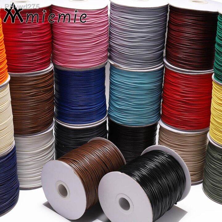 0.5/0.8/1.0/1.5/2.0/2.5/3.0mm Colorful Waxed Cord Waxed Thread Cord