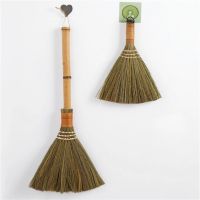 Household Bamboo Large Broom Dustpan Soft Hair Sweep Hair Artifact Hand Broom Wood Floor Sweep Broom Cleaning Tools