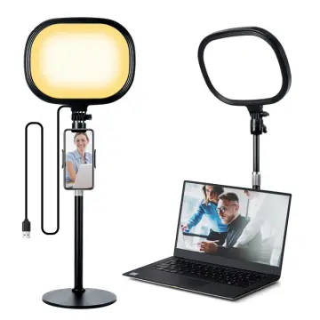 Full Screen Key Light for Streaming, LED Ring Light with Tripod