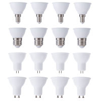 โคมไฟ LED หรี่แสงได้15ชิ้น GU10 MR16สปอตไลท์หลอด LED 220V 240V GU5.3 E12 E27ชิปซังข้าวโพด E14มุมลำแสง30องศา