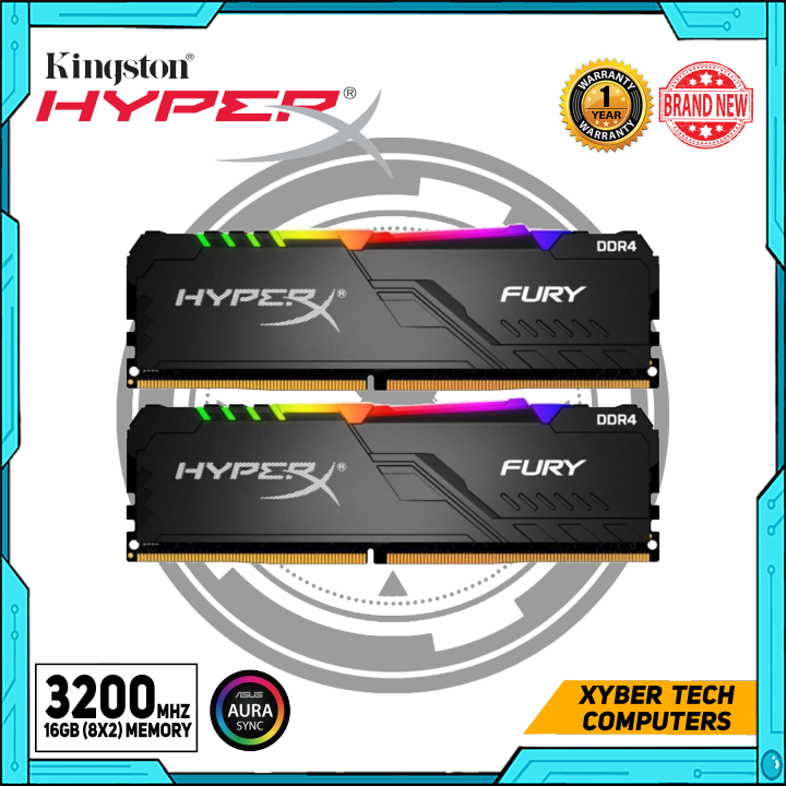 HyperX Fury RGB 16GB 3200mhz (2x8gb) Black Dual Channel | Lazada PH