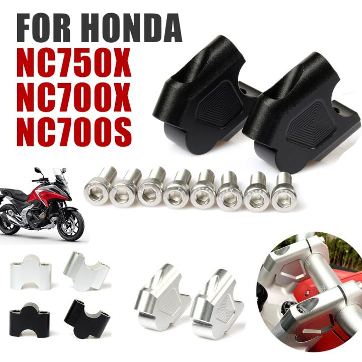 สำหรับ-honda-nc750x-nc700x-nc-750x700-s-nc700s-อุปกรณ์เสริมที่จับรถจักรยานยนต์แท่งไรเซอร์บล็อกเพิ่มความสูงแคลมป์ยึดมือจับ