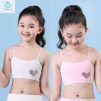 SFFGF ผอม ระบายอากาศได้ เสื้อชั้นในขนาดเล็ก สายสะพาย นักเรียน Tube Top สปอร์ตบรา มีแผ่นรองหน้าอก ถังฝ้าย ชุดชั้นในสลิง เสื้อกั๊กเด็ก Teen Girls Bra