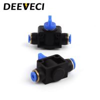 HVFF Series quick connect reducing straight PU tube plastic air hose connector flow control hand valve pneumatic fitting Hand Tool Parts Accessories