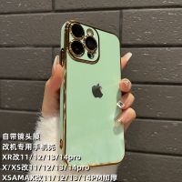 xrบอดี้13pro เครื่องดัดแปลงของ Apple XR ดัดแปลง 13pro สุดยอดเคสโทรศัพท์มือถือพร้อมฟิล์มเลนส์ xr ดัดแปลง 14pro เคสอ่อนป้องกันการตกบางเฉียบ