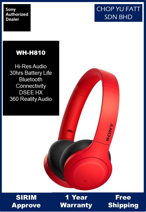 Sony WH-H810 h.ear on 3 Mini Wireless Headphones, 30 Hours Battery