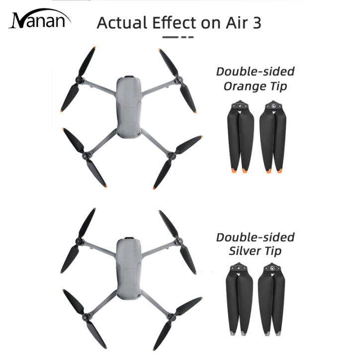 ใบพัด2ชิ้นใช้ได้กับ-dji-air-ใบพัดแบบเงียบ8747f-3ใบพัดแบบถอดเร็วปีกพับได้