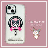 เคสโทรศัพท์ชาร์จไร้สาย Kawaii Kulomi เข้ากันได้กับ iPhone 15 14 13 12 Pro Max 11 13pro 15Promax อะคริลิคทนต่อแรงกระแทกปลอกฝาหลัง