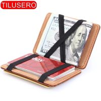 Fashion Men Slim Wallet Male Ultra thin Short Men Magic Wallet Money Cash Card Holder Purse Wallets