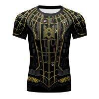 Men Summer Fashion Sports Wear Fiess Short Sleeves Rash Guard Gym T-Shirt