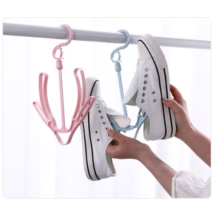 yizhuoliang-ชั้นวางรองเท้าอเนกประสงค์สำหรับแขวนผ้าบ้านชั้นวางรองเท้า-stand-creative-shoe-storage-organizer-ตะขอแขวนผ้า-windproof