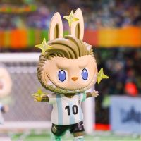 Cute Anime Figure Gift Surprise Box Original POP MART Labubu Argentina Football Star Series Blind Box Toys Model Confirm Style