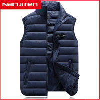 LINanjiren Down Jacket Waistcoat Men S Lightweight Vest Waistcoat Stand Collar Vest Large Size Warm Fall And Winter Clothes Coat Off Season