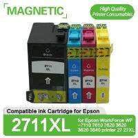 4x ที่รองรับตลับหมึกคุณภาพสูง2711สำหรับ Epson Workforce Wf-7110 7610 7620 3620 3620 3640เครื่องพิมพ์27 27xl