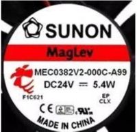 2023 ☆ SUNON พัดลมกึ่ง MEC0382V2-000C-A99 12038อินเวอร์เตอร์24V 5.4W