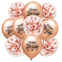 10pcs 12inch Team Bride Latex Balloons for Wedding Bridal Shower Hen Bachelorette Party Decorations Bride To Be Gift Supplies