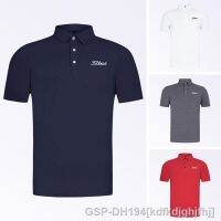 Titleist เสื้อยืดแขนสั้นผู้ชายกางเกงเล่นกอล์ฟฤดูร้อน,เสื้อยืดเสื้อยืดแขนยาวชายระบายอากาศแห้งเร็ว Cameron1สก๊อต PING1ฮอนด้า TaylorMade1 Titleist●☍