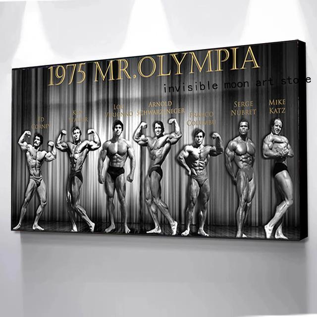 mr-olympia-arnold-schwarzeneger-lou-verignno-โปสเตอร์เพาะกายดาราชายภาพวาดผ้าใบติดผนังพิมพ์ภาพตกแต่งบ้าน