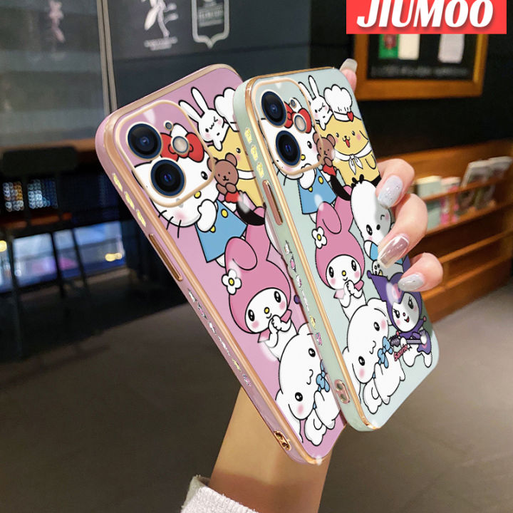 เคส-jiumoo-สำหรับ-tecno-spark-7-pro-spark-7t-spark-10-pro-เคสการ์ตูนน่ารักเมโลดี้-kuromi-เคลือบด้านข้างใหม่เคสมือถือขอบสี่เหลี่ยมปลอกซิลิโคนฝาปิดเลนส์เต็มรูปแบบป้องกันกล้องเคสนิ่มกันกระแทก