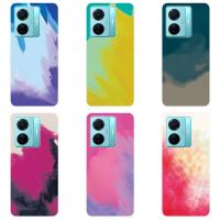 Vivo T1 5G Case Soft TPU สีน้ำ Gradient ฝาหลังโทรศัพท์ Vivo T1 VivoT1 5G Case ซิลิโคน