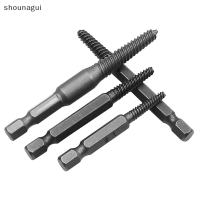 shounagui 5pcs สกรู EXTRACTOR ศูนย์เจาะบิตคู่มือชุดสลักเกลียวชำรุด