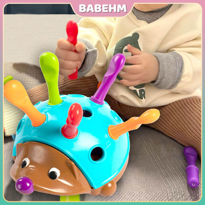Fine Motor Educational Hedgehog Game Infants Kids Children Ages 18