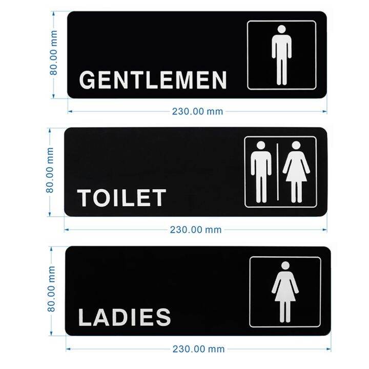 Acrylic Toilet Sign Park Toilet Sign Lazada