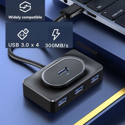 ฮับ USB 3.0ที่พ้วง USB ตัวแยก USB 4พอร์ต3.0 USB พร้อม Type C Hub ชาร์จไฟสำหรับ Lenovo Macbook เสี่ยวหมี่โปรพีซีฮับ C USB 3 0 Feona