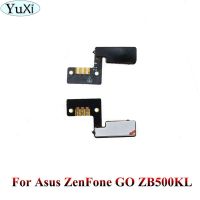 Yuxi ปุ่มปรับระดับเปิดปิดไฟสายเคเบิ้ลยืดหยุ่นสำหรับ Asus Zenfone Zb500kl Zenfone Go X00ad สวิตช์ปรับระดับเสียงอะไหล่ผ้าออกกำลังกายยืดหยุ่นได้