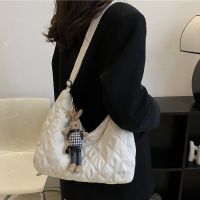 Womens Bag Jennie Cos Cloud Bag New Fashion Space Cotton Bag Large Capacity Rhombus Sling Shoulder Hobo Crossbody Bag 【JULE】